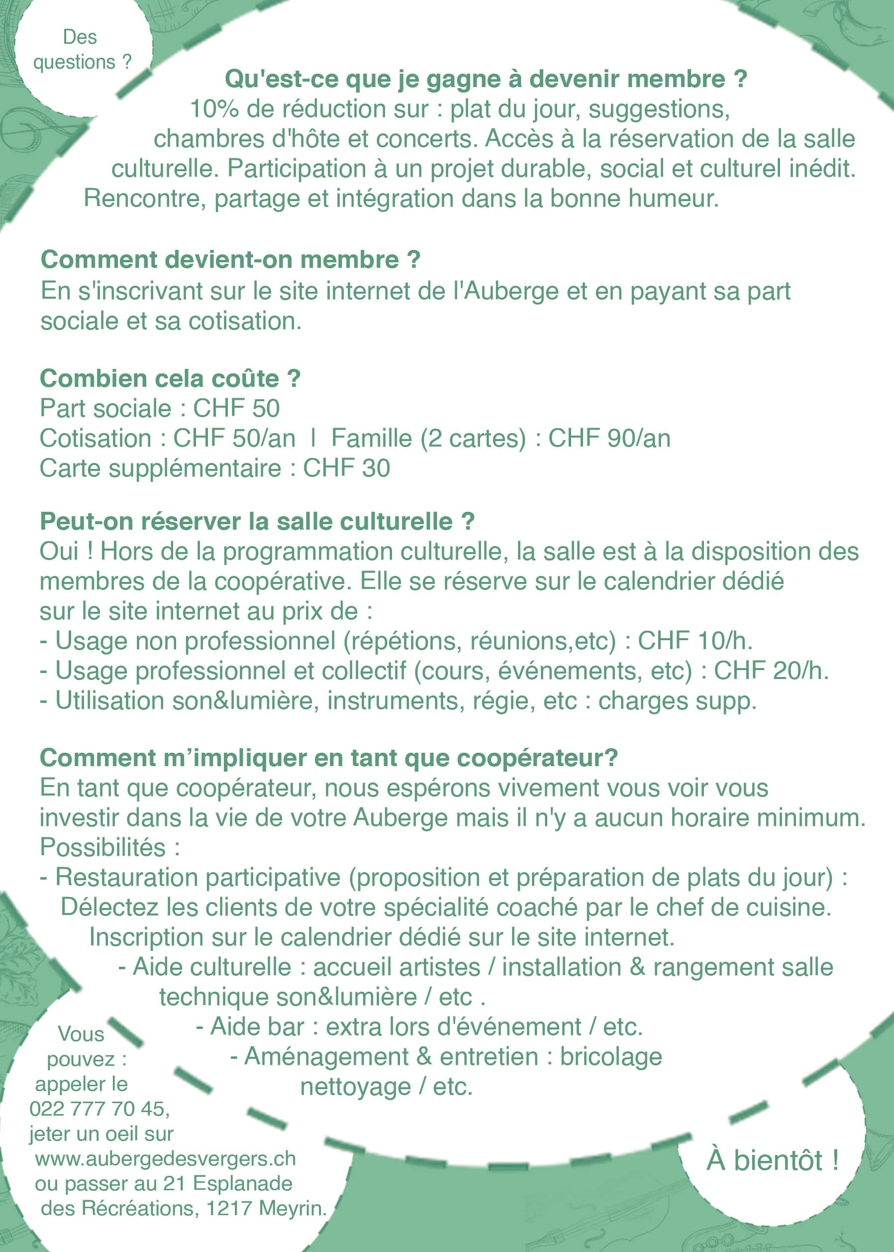 Fonctionnement coopérateur